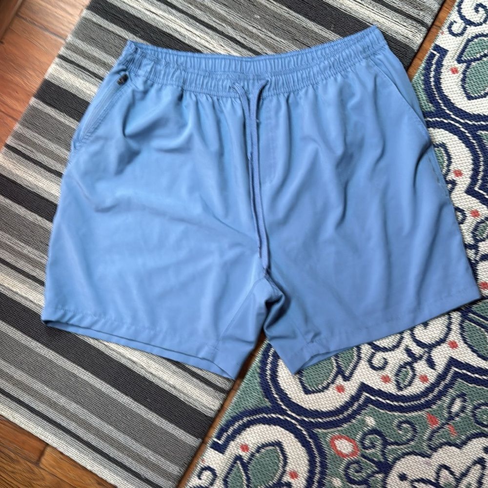 Burnside Medium Blue ELASTIC WAIST SHORT